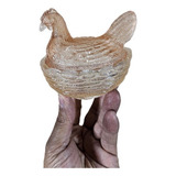 Compoteira Galinha Vidro Antigo Raro 10 5x7 x7 5 Cm 260g
