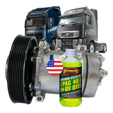 Compressor Ar Cond Caminhão Volvo Fh Nh 24v Polia 180mm 8pk