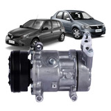 Compressor Clio Peugeot 206 Logan Sandero Symbol 4pk 6v12