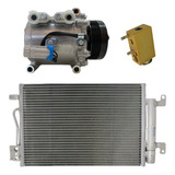 Compressor Condensador Ar Fiat Doblo 1 4 2010 2011 2012 2013