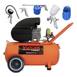 Compressor De Ar 50l 127v Kit Calibra Pintura Limpeza Vc7