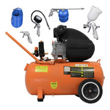 Compressor De Ar 50l 127v Kit Calibra Pintura Limpeza Vc7