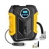 Compressor De Ar Digital Para Carro Bomba Automática Inflador De Pneus Portátil Com Luz LED