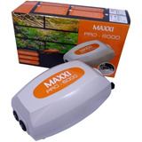 Compressor De Ar Maxxi Pro 6000 2 Saídas Aquário De Até 200l