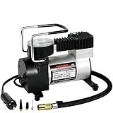 Compressor De Ar Portátil 12v Até 100 Psi Carro Moto Bola