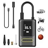 Compressor De Ar Portátil Bomba De Encher Pneu Com Bateria 4000mAh Inflador Automático Até 150PSI Para Pneus Bolas Bexigas E Colchões Com Luz LED E Função Desligamento Automatico ARIKON