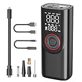 Compressor De Ar Portátil Para Insuflador De Pneu Bomba De Ar Portátil De 150 PSI Visor LCD De Pressão Precisa Enchimento Rápido 3x Para Carros Bomba Inteligente De Um Clique Para Carro 