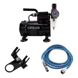 Compressor Para Aerógrafo Com Filtro Mangueira E Suporte 