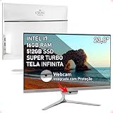 Computador All In One Intel Core I7 23 8 Full HD 16GB SSD 512GB 4 Núcleos Super Turbo Hdmi Strong Tech