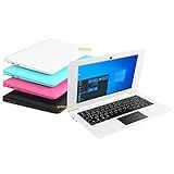 Computador Com Windows 10 Laptop Mini Portátil De 10 1 Polegadas 32 GB Ultrafino E Leve Netbook Intel Quad Core PC HDMI WiFi USB Netflix YouTube Branco 