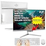 Computador Completo All In One Intel Core I5 21 5 Full HD 16GB HD 500GB 4 Núcleos Super Turbo Hdmi Teclado E Mouse Strong Tech