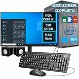 Computador Completo Home Office Intel Core I7- SSD 120GB- 16 GB Ram-monitor 20 Polegadas-teclado E Mouse- Caixa De Som-WIFI - DreamComputers DCP-COMPLETO051