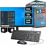Computador Completo Home Office Intel Core I7- SSD 240- 16GB Ram-monitor 20 Polegadas-teclado E Mouse- Caixa De Som-WIFI - DreamComputers DCP-COMPLETO052