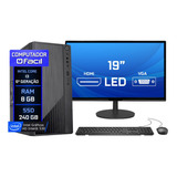 Computador Completo Intel I3 6 Geração 8gb Ssd 240gb