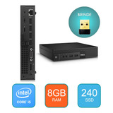 Computador Dell I5 6 Geração 8gb Ssd 240gb Windows 10 Mini