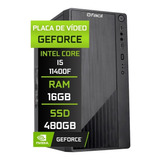 Computador Fácil Intel I5 11400f 16gb Ddr4 Geforce Ssd 480gb