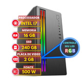 Computador Gamer Intel I7 16gb Ssd 240gb Com Placa De Vídeo