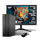Computador On SLIM Completo I5 8GB RAM 512GB NVMe Kit Windows 10 Monitor 19