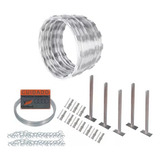 Concertina Cerca 30 Cm Kit Instalação P 15 Metros Germad