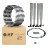Concertina Cerca 45 Cm Kit Instalação 10 Metros Cod 13