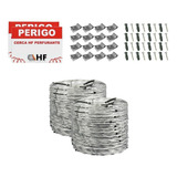 Concertina Dupla Inox Eletrificada p 16m 45cm