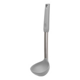 Concha De Feijão Silicone Inox 30cm Molho Caldo Escumadeira