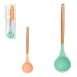 Concha Feijão Sopa Silicone Cabo Madeira Servir Molho Caldo