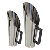 Concha Inox Grande 1 Kg 2 Kg Cereais Grãos Ração Alimentos