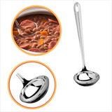 Concha Pequena Para Servir Molho Caldo Metal Inox Oferta