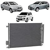 Condensador Sistema Denso Fluxo Paralelo VM PEÇAS Palio-Uno-Mobi-Grand Siena-Fiorino 2010 A 2022 3 Fixações