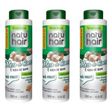 Condicionador Natuhair 500ml Oleo De Coco Kit C 3un