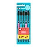 Condor Kit Escova De Dente Classic Flex Cerdas Macias Cabo Ergonômico Limpador De Língua Emborrachado Multicor Pacote Com 5 Unidades
