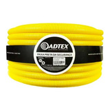 Conduite Flexível Pvc 3 4 Corrugado Amarelo 50 Metros Adtex