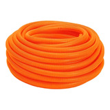 Conduíte Flexível Pvc Corrugado 3 4 Dn25mm 50 Metros Laranja
