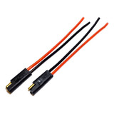 Conector 2 Vias Com Fio 2 5 Mm Chicote Plug Para Caixa Par