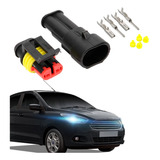 Conector Automotivo2 Vias Selado Prova D agua 10 Peças