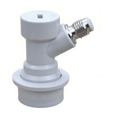 Conector Ball lock Para Gás branco Rosca 7 16