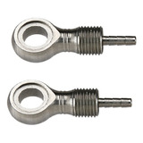Conector Banjo Para Mangueira Freio 2 5 Compativel Com Hayes Cor Prateado