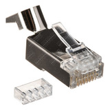 Conector Blindado Rj45 Cat6a Cat7 Rj45 Plug Kit C 50pçs