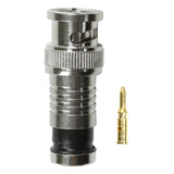 Conector Bnc Compressão Cabo Coaxial Rg59 Cftv Kit Com 20 Pç