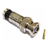 Conector Bnc Sdi Rg6 Pino Compressão 10 Peças Plug sdi