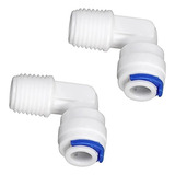 Conector Cotovelo Fêmea 1 4 Engate E Rosca Macho 1 8 2un 