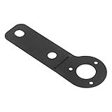 Conector De Fio De Reboque Placa De Montagem De Soquete Resistente De 7 Pinos Barra De Reboque Suporte De Tomada De Energia Aço Preto Compatível Com Reboques