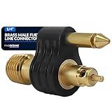 Conector De Linha De Combustível Masculino NPT De Latão De 1 4 Polegadas Five Oceans 2 Pinos OMC Johnson Evinrude FO 4407