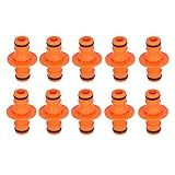 Conector De Mangueira De Jardim Glomora 10 Unidades Divisor De água De Plástico De 2 Vias Adaptador De Mangueira Durável Para Irrigação E Rega Gramado Estufa