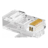 Conector De Rede Lan Plug Rj45 8 Vias Cat5e Macho 15 Peças