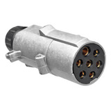 Conector Elétrico Tomada Carretinha Reboque 7 Pinos Macho