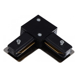 Conector Emenda Para Trilho Eletrificado Preto Branco Cor Preto L