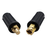 Conector Engate Macho E Fêmea 13mm Cabo De Solda 25 A 70mm