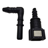 Conector Engate Rápido Emenda 90 Mangueira Gasolina 8mm